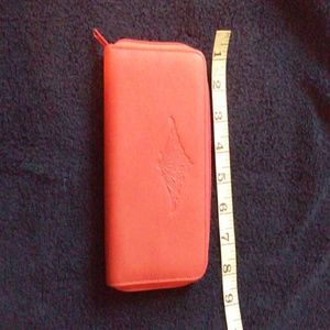 Red Leather Buxton Wallet